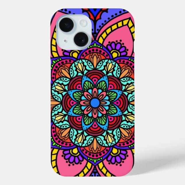 Case-Mate Para iPhone Funda de teléfono con diseño de mandala (Reverso )