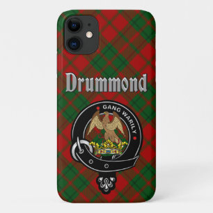 Para iPhone 11 Funda de teléfono con emblema y tartán del clan Dr