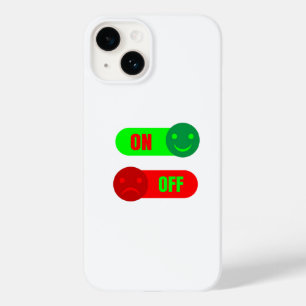 Funda Para iPhone 14 De Case-Mate Funda de teléfono con emoji de humor On Off