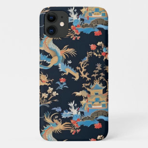 Para iPhone 11 Funda de teléfono con estilo chinoiserie