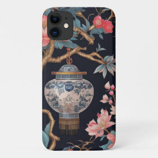 Para iPhone 11 Funda de teléfono con estilo chinoiserie