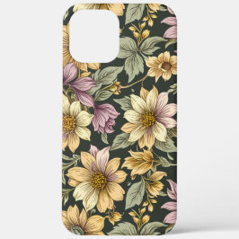 Funda de teléfono con flores