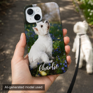 Para iPhone 15 Funda de teléfono con foto de perro personalizada 