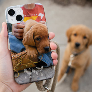 Para iPhone 15 Funda de teléfono con foto de perro personalizada