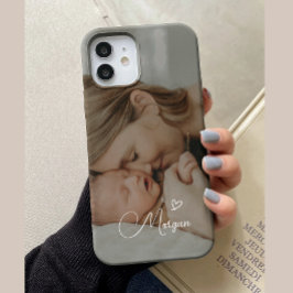 Para iPhone 15 Funda de teléfono con foto familiar completa de gu