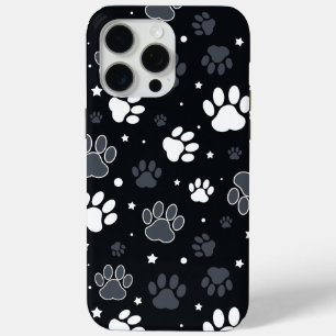 Para iPhone 15 Pro Max Funda de teléfono con huella de pata de perro – Re