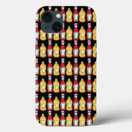 Para iPhone 13 Funda de teléfono con kétchup y mostaza