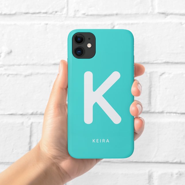 Case-Mate Para iPhone Funda de teléfono con monograma Aqua (Subido por el creador)