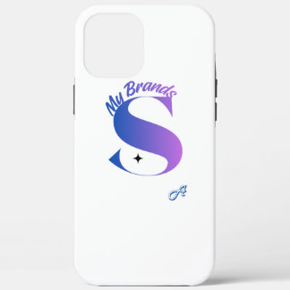 Funda de teléfono con monograma de letra S con gra