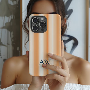 Para iPhone 15 Pro Funda de teléfono con monograma personalizado rega
