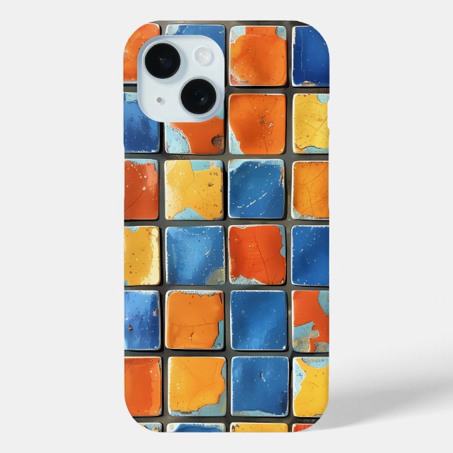 Case-Mate Para iPhone Funda de teléfono con mosaico retro vibrante (Reverso )