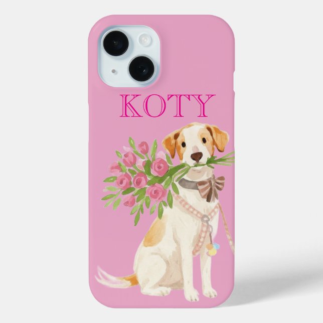 Case-Mate Para iPhone Funda de teléfono con nombre de perro personalizad (Reverso )
