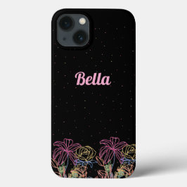 Para iPhone 13 Funda de teléfono con nombre personalizado