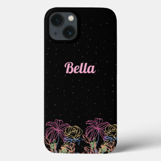 Para iPhone 13 Funda de teléfono con nombre personalizado
