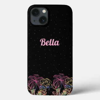 Para iPhone 13 Funda de teléfono con nombre personalizado