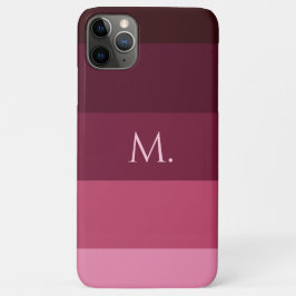 Para iPhone 11 Pro Max Funda de teléfono con nombre personalizado y rayas