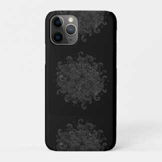 Para iPhone 11 Pro Funda de teléfono con olas abstractas delineadas e