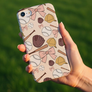 Funda Para iPhone 14 De Case-Mate Funda de teléfono con patrón de béisbol femenino