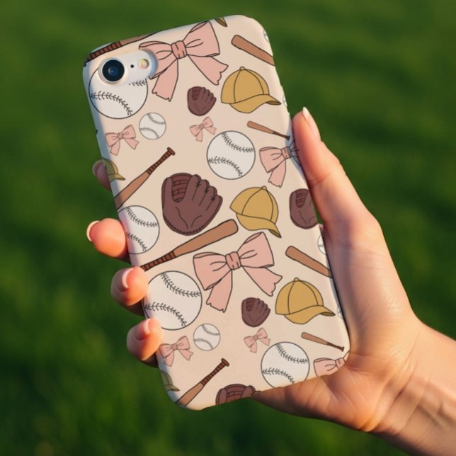 Case-Mate Para iPhone Funda de teléfono con patrón de béisbol femenino (Subido por el creador)