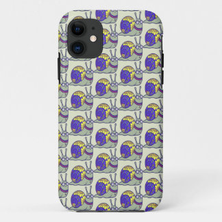 Para iPhone 11 Funda de teléfono con patrón de caracol adorable –