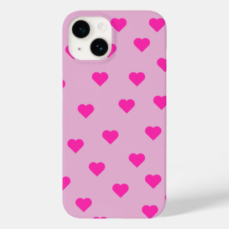 Funda Para iPhone 14 De Case-Mate Funda de teléfono con patrón de corazones rosados