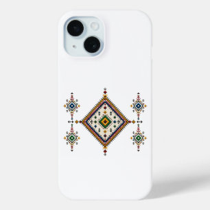 Para iPhone 15 Funda de teléfono con patrón de diamante Amazigh B