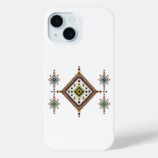 Para iPhone 15 Funda de teléfono con patrón de diamante Amazigh B