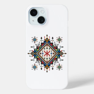 Para iPhone 15 Funda de teléfono con patrón de diamante Amazigh B