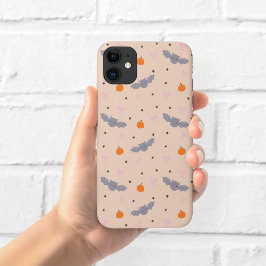 Para iPhone 11 Funda de teléfono con patrón de murciélago de Hall