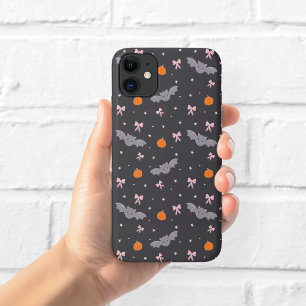 Para iPhone 11 Funda de teléfono con patrón de murciélago de Hall