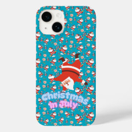 Funda Para iPhone 14 De Case-Mate Funda de teléfono con patrón divertido de Santa pa