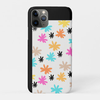 Para iPhone 11 Pro Funda de teléfono con patrón floral abstracto colo