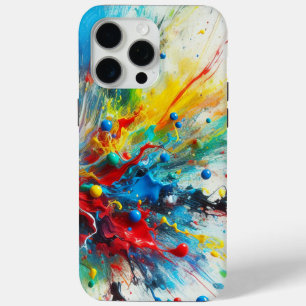 Para iPhone 15 Pro Max Funda de teléfono con salpicaduras de pintura