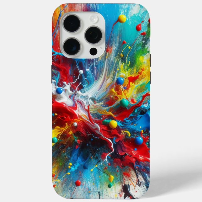 Case-Mate Para iPhone Funda de teléfono con salpicaduras de pintura (Reverso )