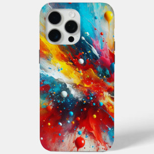 Para iPhone 15 Pro Max Funda de teléfono con salpicaduras de pintura