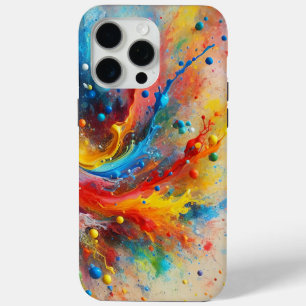 Para iPhone 15 Pro Max Funda de teléfono con salpicaduras de pintura