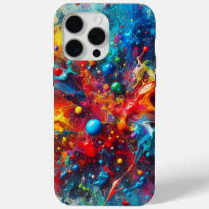 Para iPhone 15 Pro Max Funda de teléfono con salpicaduras de pintura