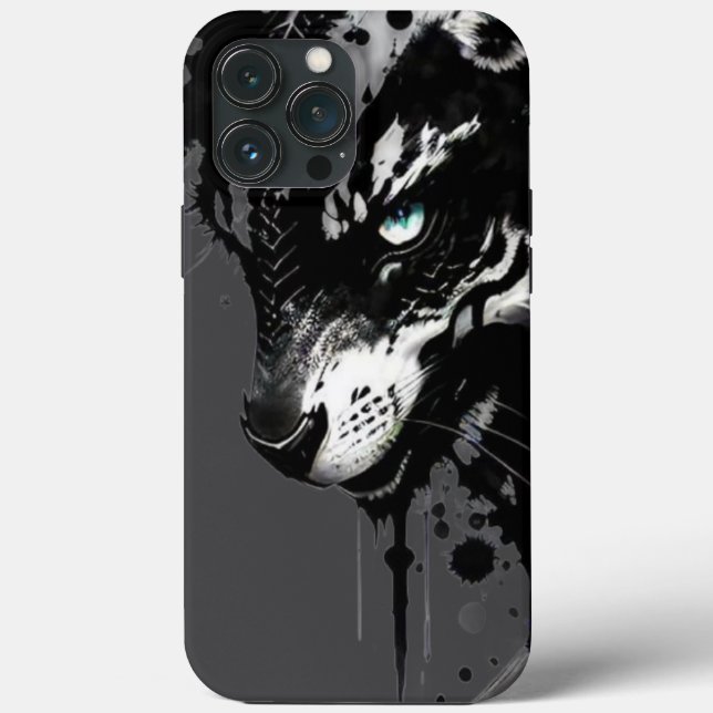 Case-Mate Para iPhone Funda de teléfono con tema de lobo Un fiero negro  (Reverso )