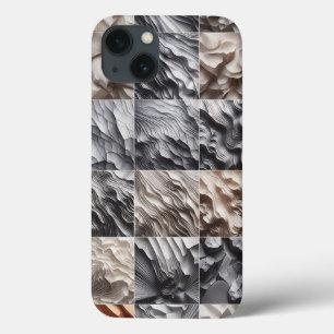 Para iPhone 13 Funda de teléfono con textura de onda elegante - S