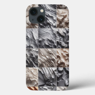 Para iPhone 13 Funda de teléfono con textura de onda elegante - S