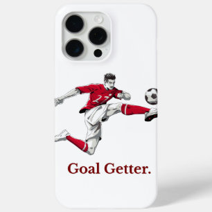 Para iPhone 15 Pro Max Funda de teléfono de acción de fútbol "Conseguidor