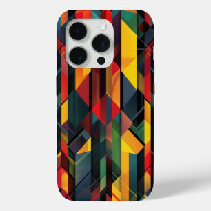 Para iPhone 15 Pro Funda de teléfono de arte abstracto geométrico – M