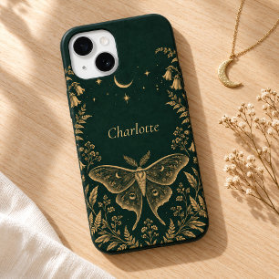 Para iPhone 15 Funda de teléfono de bruja botánica personalizada