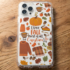 Para iPhone 11 Funda de teléfono de capybara otoño