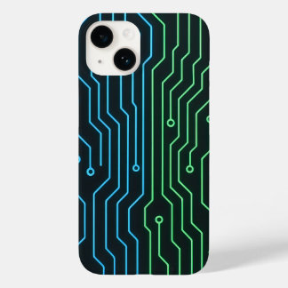 Funda Para iPhone 14 De Case-Mate Funda de teléfono de circuito neón futurista