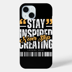 Para iPhone 15 Funda de teléfono de cita motivacional Mantente In