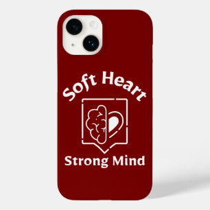 Funda Para iPhone 14 De Case-Mate Funda de teléfono de corazón suave y mente fuerte