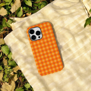 Funda Para iPhone 14 Pro Max De Case-Mate Funda de teléfono de cuadros de Búfalo naranja par