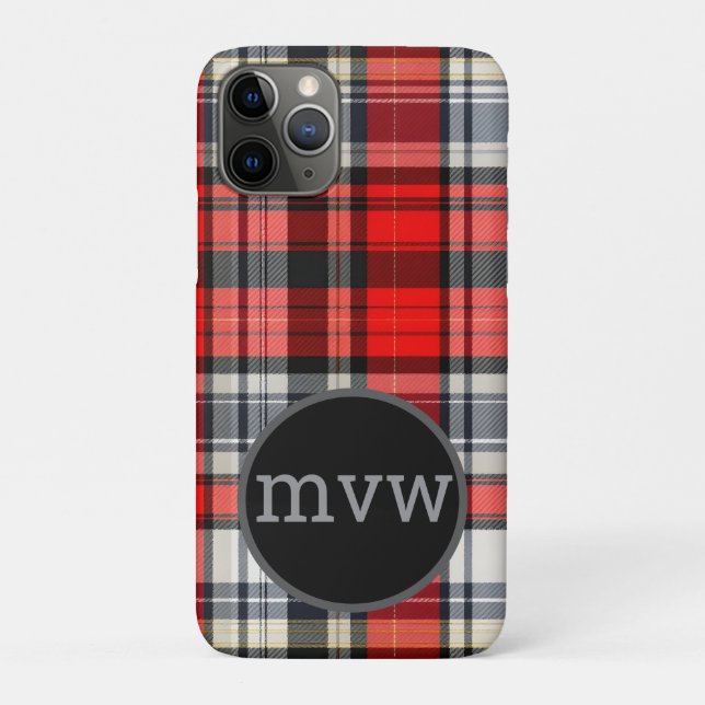 Case-Mate Para iPhone Funda de teléfono de cuadros escoceses personaliza (Reverso)