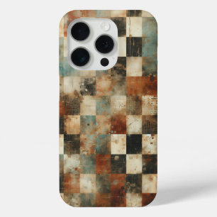 Para iPhone 15 Pro Funda de teléfono de cuadros urbanos Grunge - Artí